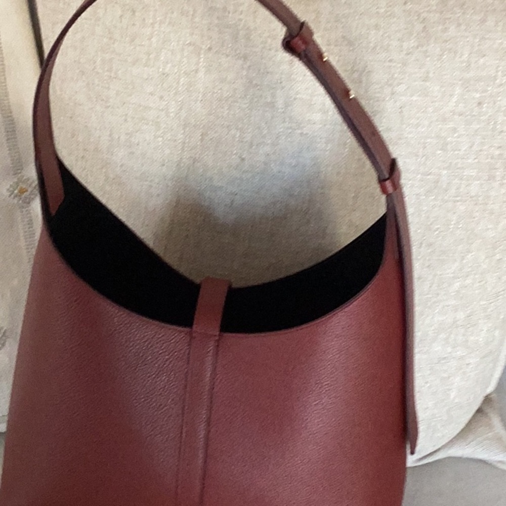 Strathberry Burgundy Leather Shoulder Bag - Picture 4 of 5